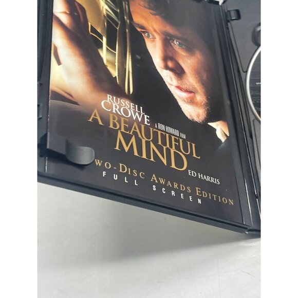 A Beautiful Mind DVD A Ron Howard Film Russell Crowe Ed Harris 2002 READ - Picture 4 of 5